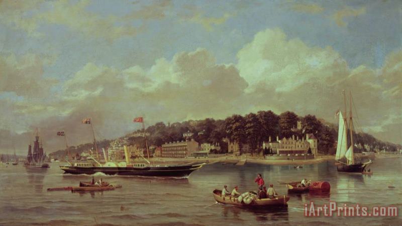 HM Yacht Victoria painting - George Gregory HM Yacht Victoria Art Print