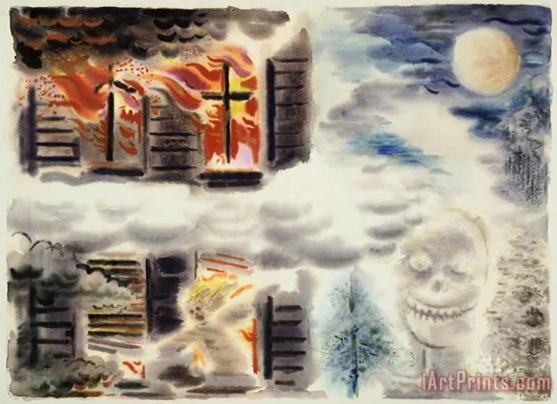 George Grosz The Fire Art Print