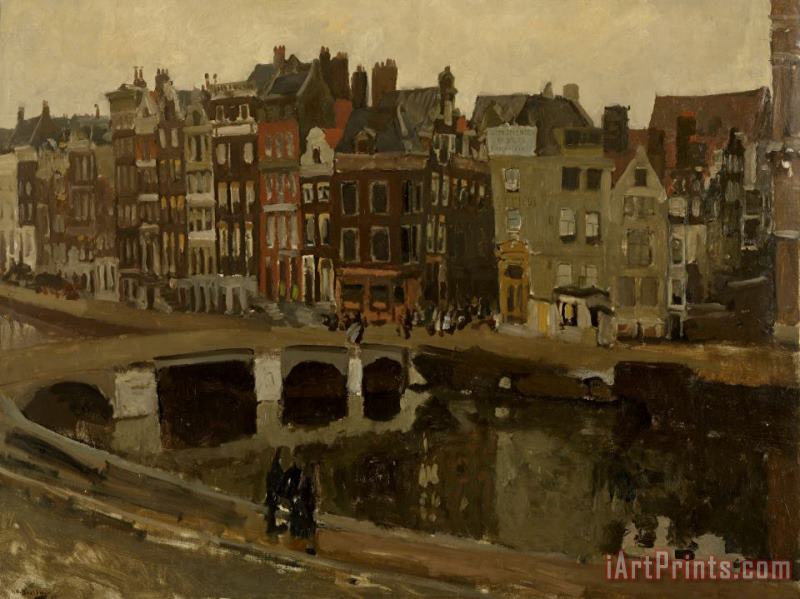 The Rokin in Amsterdam painting - George Hendrik Breitner The Rokin in Amsterdam Art Print