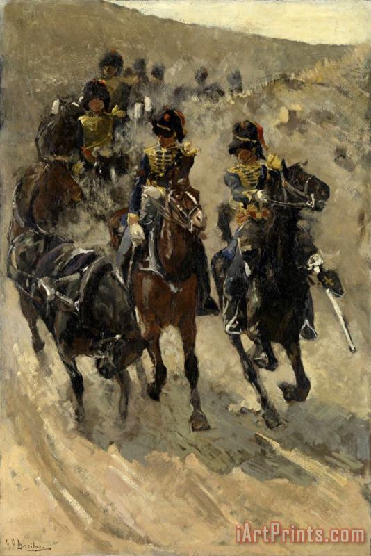 The Yellow Riders painting - George Hendrik Breitner The Yellow Riders Art Print