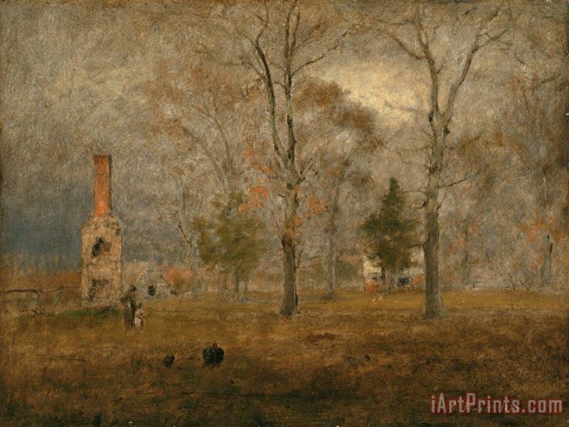 George Inness Gray Day, Goochland Art Painting