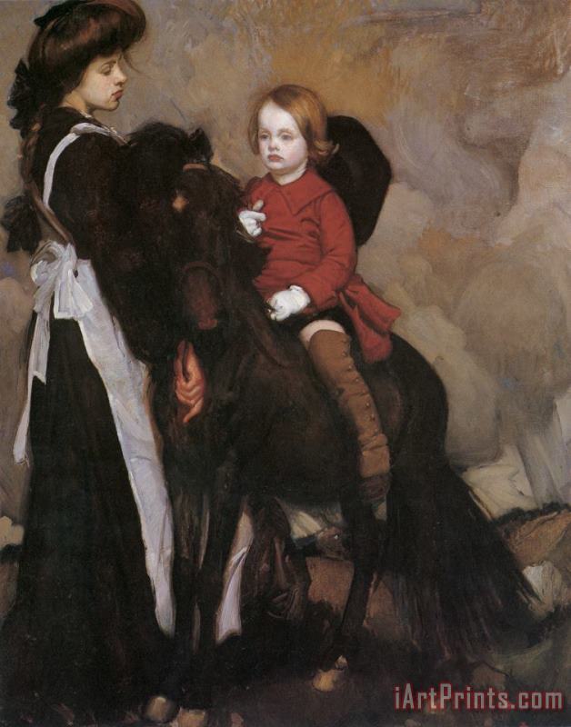 George Lambert Equestrian Portrait of a Boy Art Painting