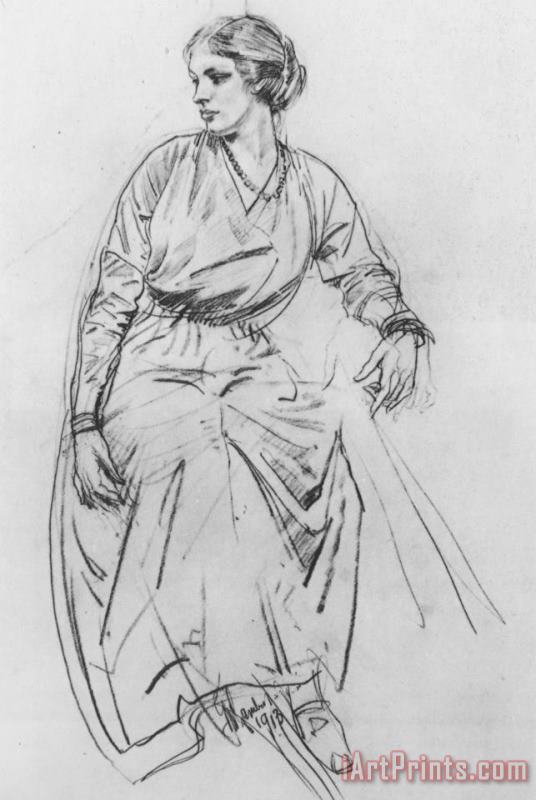 George Lambert Seated Woman Art Painting