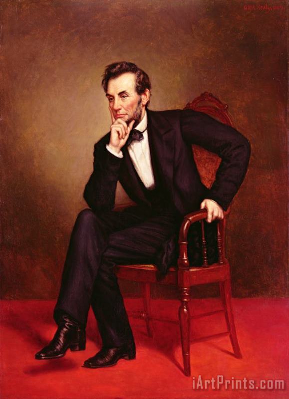 George Peter Alexander Healy Portrait of Abraham Lincoln Art Print