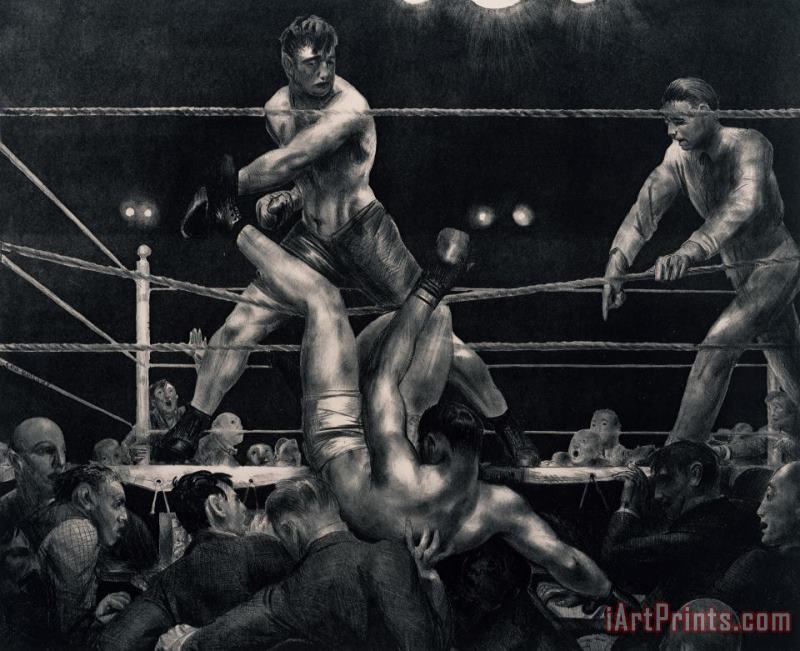 George Wesley Bellows Dempsey And Firpo Art Painting