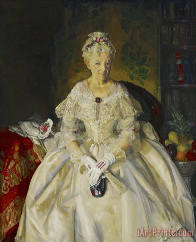 George Wesley Bellows Mrs. T. in Cream Silk, No.2 Art Painting