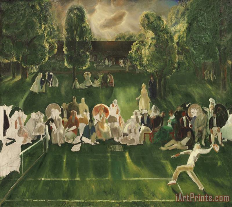 George Wesley Bellows Tennis Tournament Art Painting