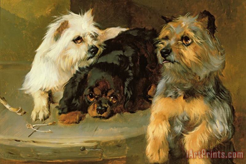 Give a Poor Dog a Bone painting - George Wiliam Horlor Give a Poor Dog a Bone Art Print