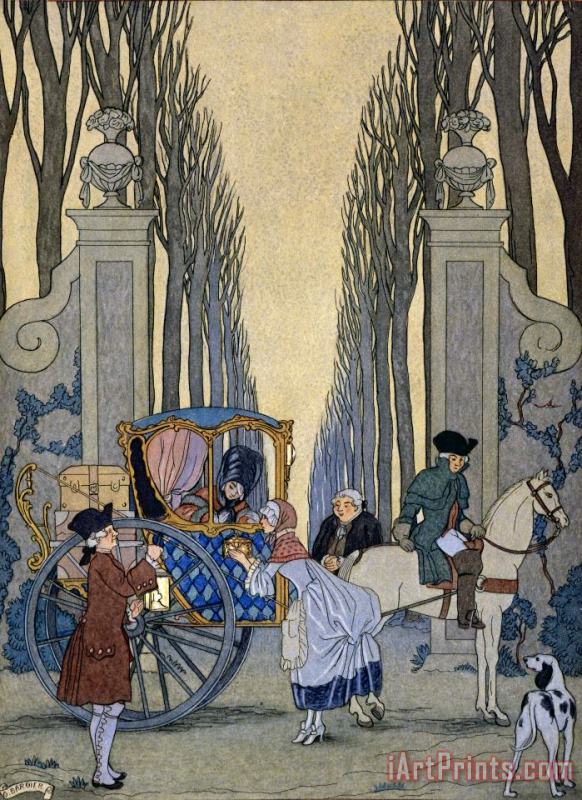 Georges Barbier Illustration From 'les Liaisons Dangereuses' Art Painting