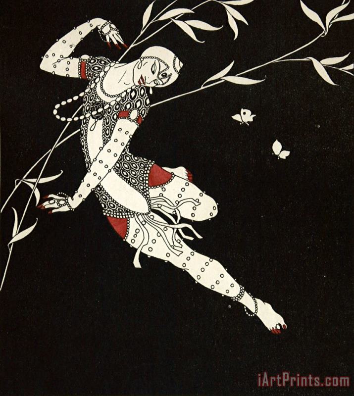 Georges Barbier L Oiseau De Feu From The Series Designs on The Dances of Vaslav Nijinsky Art Painting