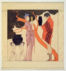 Georges Barbier Love Token painting