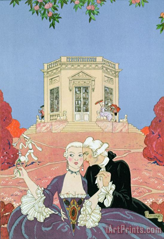 The Indolents painting - Georges Barbier The Indolents Art Print