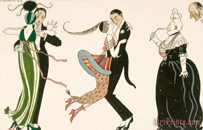 Georges Barbier The Madness Of The Day Art Print