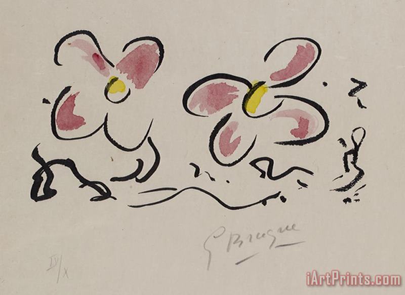 Si Je Mourais La Bas painting - Georges Braque Si Je Mourais La Bas Art Print
