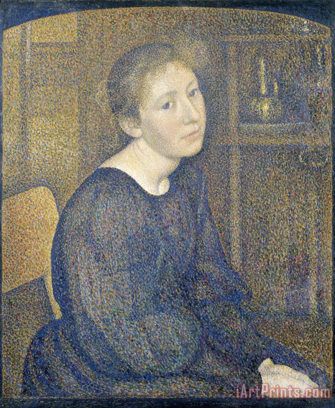 Aline Marechal (1868 1938) painting - Georges Lemmen Aline Marechal (1868 1938) Art Print