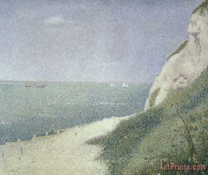 Georges Pierre Seurat Beach at Bas Butin Art Print