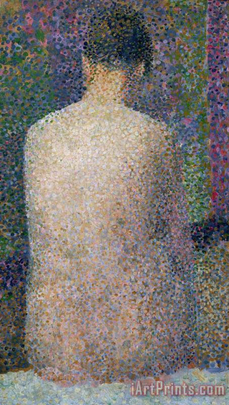 Georges Pierre Seurat Model From The Back Art Painting