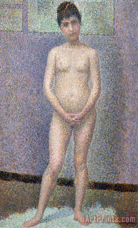 Georges Pierre Seurat Model From The Front Art Print