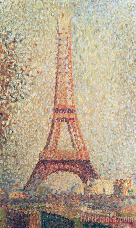 The Eiffel Tower painting - Georges Pierre Seurat The Eiffel Tower Art Print