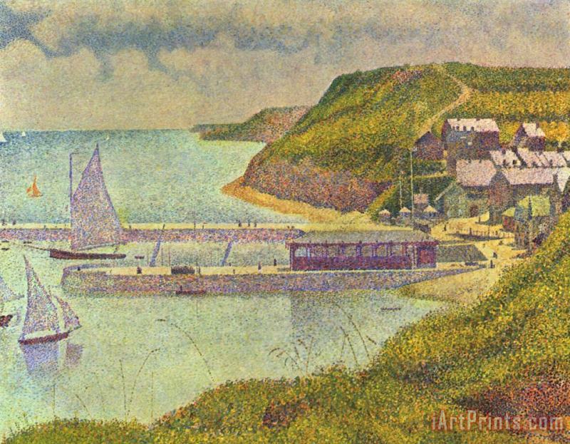 Port En Bessin painting - Georges Seurat Port En Bessin Art Print