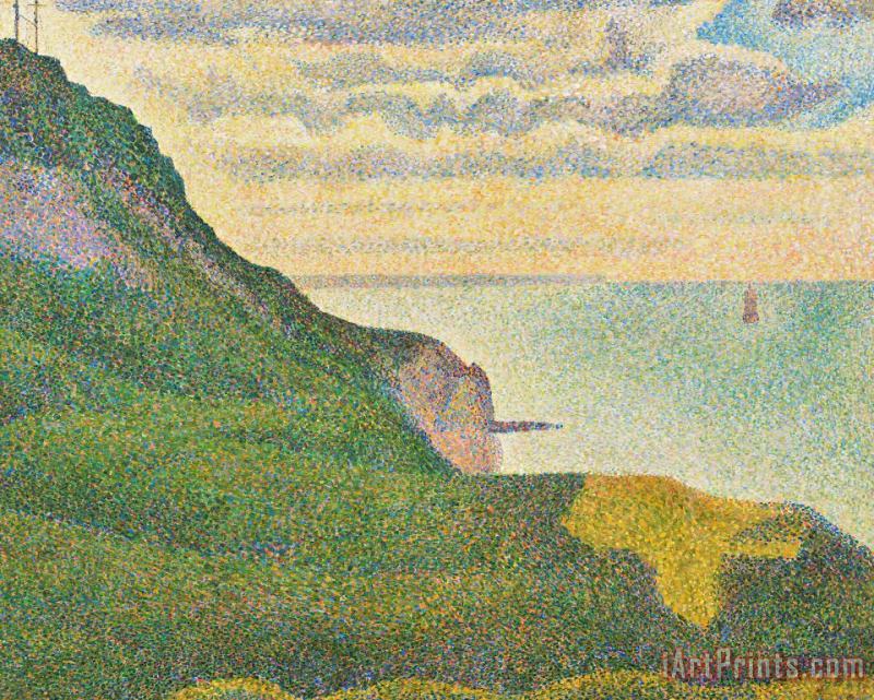 Seascape At Port En Bessin Normandy painting - Georges Seurat Seascape At Port En Bessin Normandy Art Print