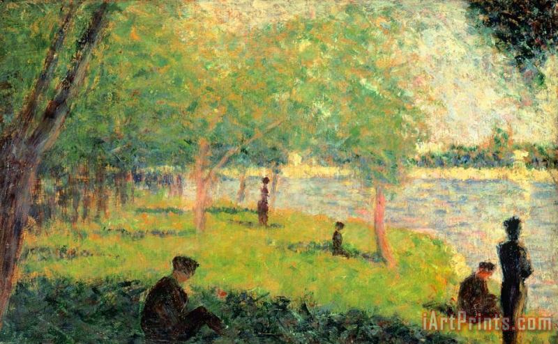 Georges Seurat Study On La Grande Jatte Art Painting