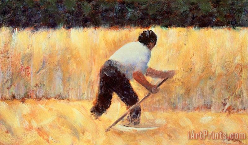 The Reaper painting - Georges Seurat The Reaper Art Print