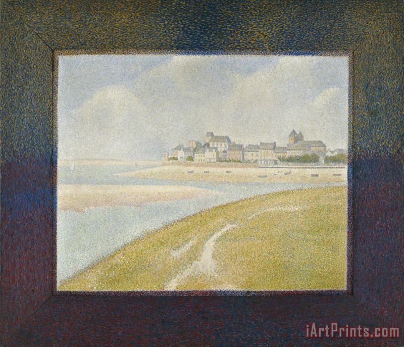 Georges Seurat View of Le Crotoy From Upstream Art Painting