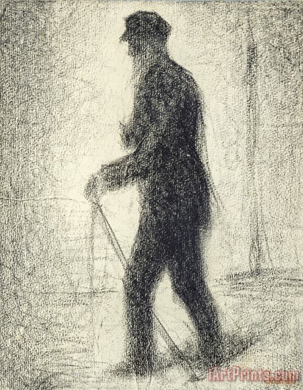 Georges Seurat Walking Art Painting