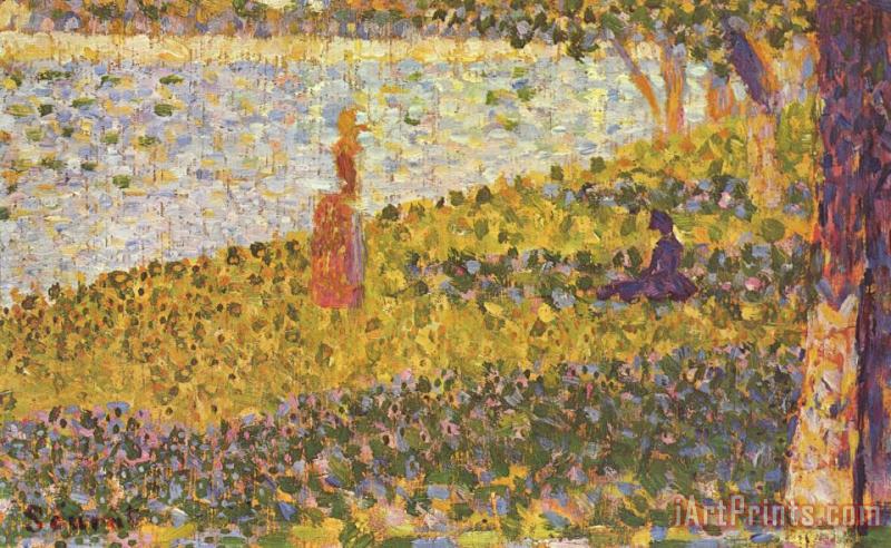 Georges Seurat Women by The Water 1886 Art Painting