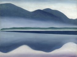 Seascapes Art for sale - Lake George Formerly Reflection Seascape by Georgia O'keeffe