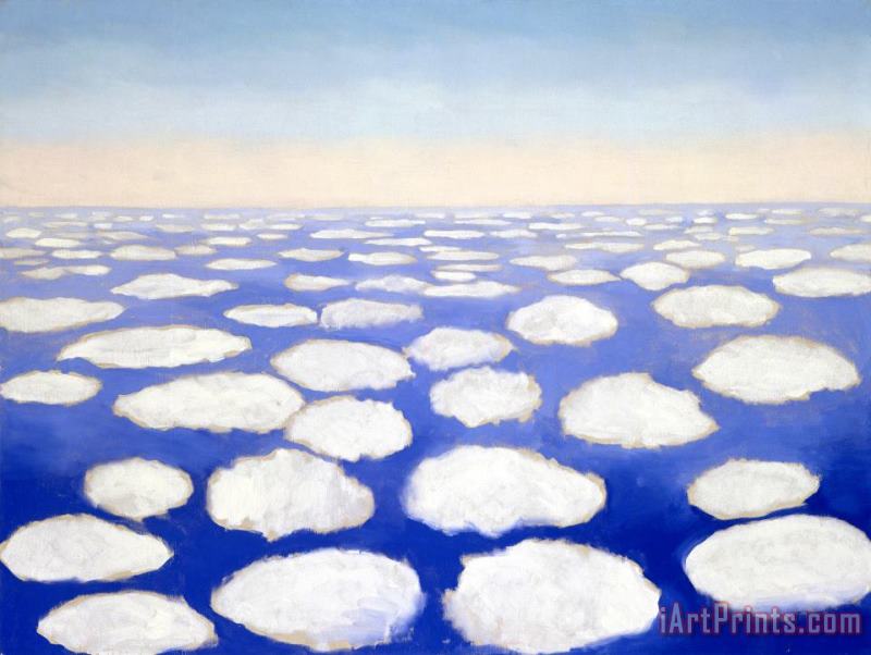 Above The Clouds I painting - Georgia O'keeffe Above The Clouds I Art Print