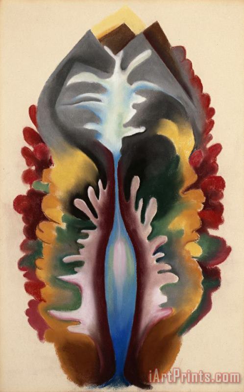 Georgia O'keeffe Abstraction, Seaweed And Water Maine, 1920 Art Painting