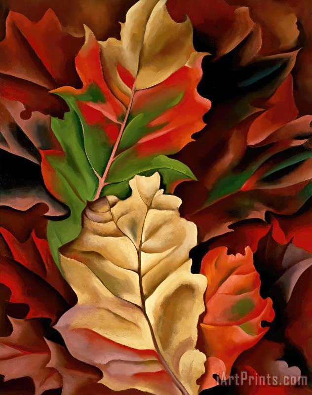 Autumn Leaves painting - Georgia O'keeffe Autumn Leaves Art Print