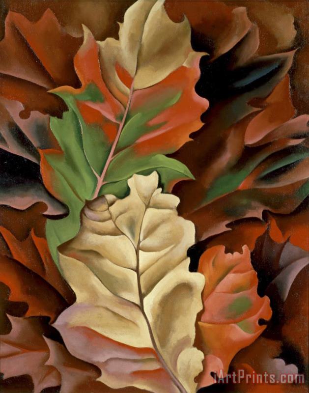 Georgia O'Keeffe Autumn Leaves Lake George, N.y. Art Print