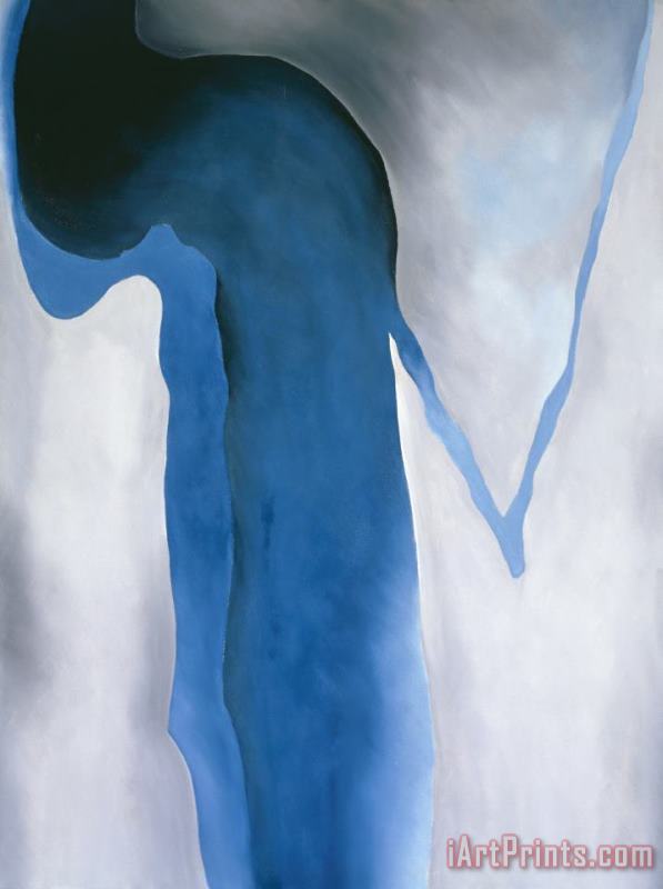 Georgia O'Keeffe Blue Black And Grey Art Print