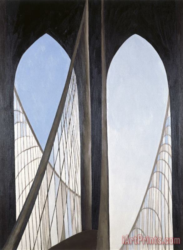 Georgia O'keeffe Brooklyn Bridge, 1949 Art Painting