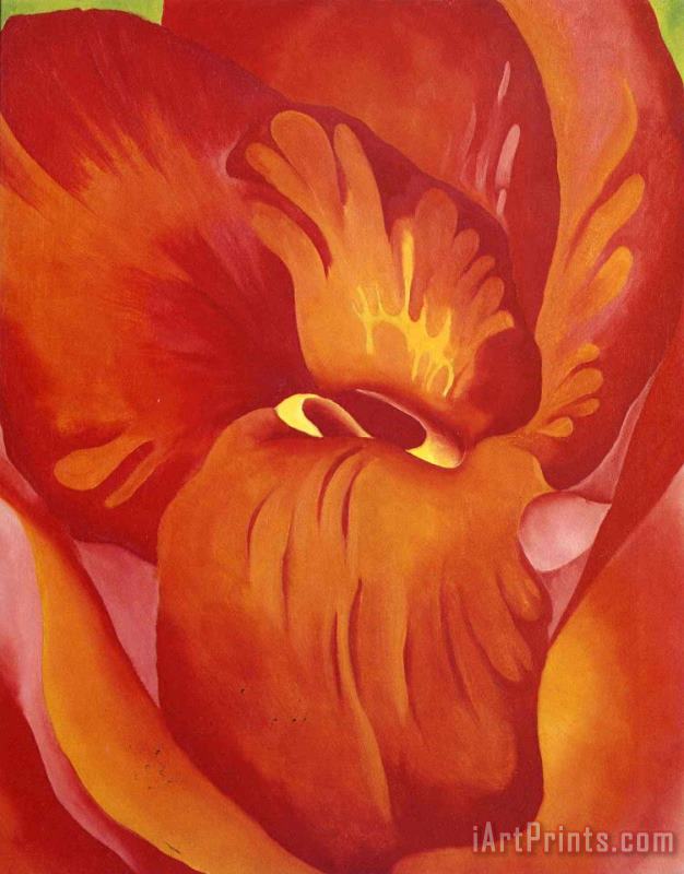 Georgia O'keeffe Canna Red And Orange 1922 Art Print