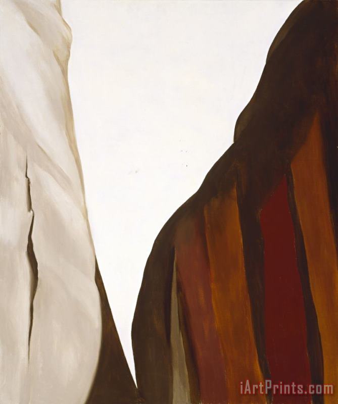 Georgia O'keeffe Canyon Country, White And Brown Cliffs, Ca. 1965 Art Painting