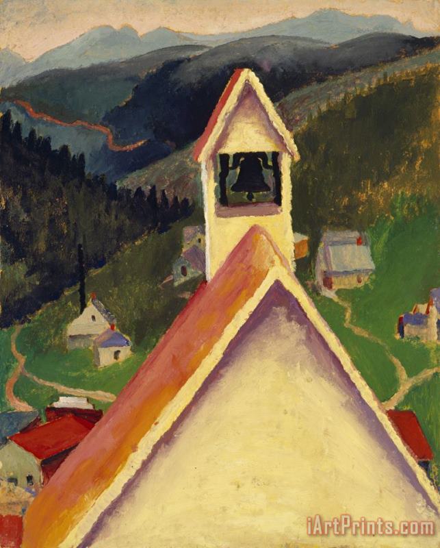 Church Bell, Ward, Colorado, 1917 painting - Georgia O'keeffe Church Bell, Ward, Colorado, 1917 Art Print