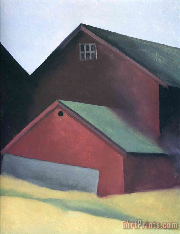 Georgia O'keeffe Ends of Barns Art Painting
