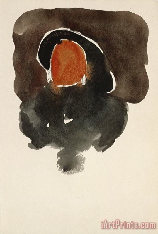 Georgia O'keeffe Figure in Black, 1918 Art Print