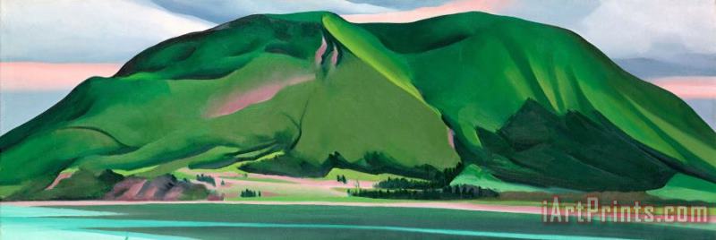 Green Mountains, Canada, 1932 painting - Georgia O'keeffe Green Mountains, Canada, 1932 Art Print