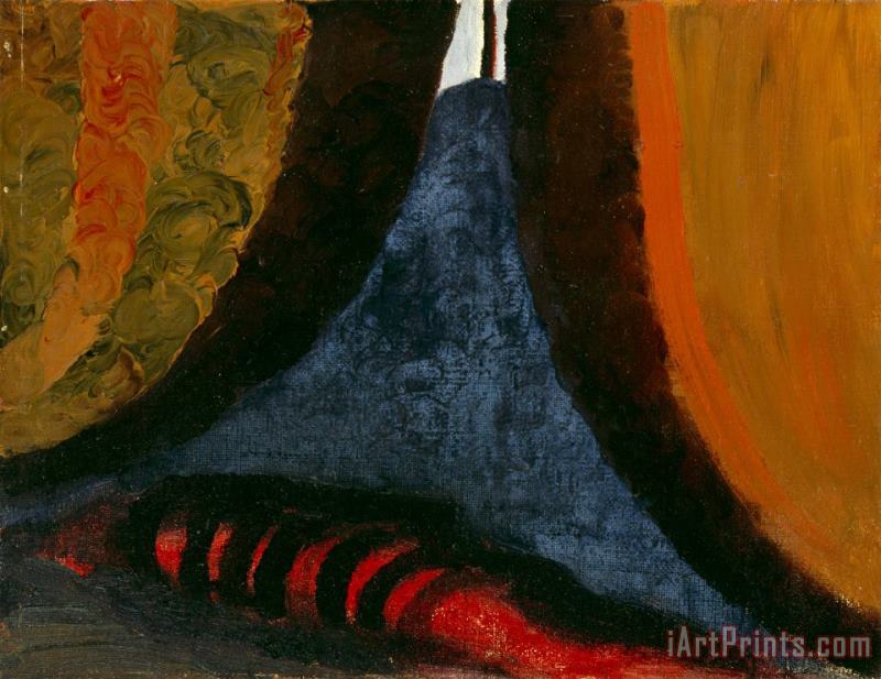 Georgia O'keeffe Inside The Tent While at U. of Virginia, 1916 Art Painting
