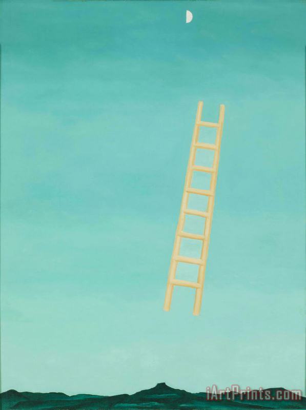 Ladder to The Moon painting - Georgia O'keeffe Ladder to The Moon Art Print