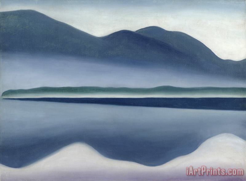 Georgia O'Keeffe Lake George Reflection Canvas Print Paintings Poster Reproducti 