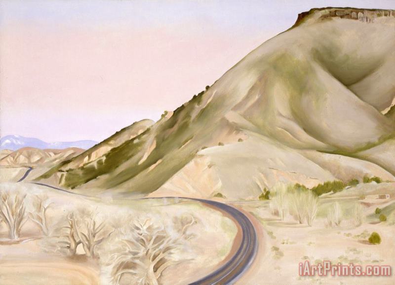 Georgia O'keeffe Mesa And Road East Ii, 1952 Art Painting
