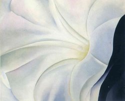 Georgia O'keeffe Morning Glory with Black
