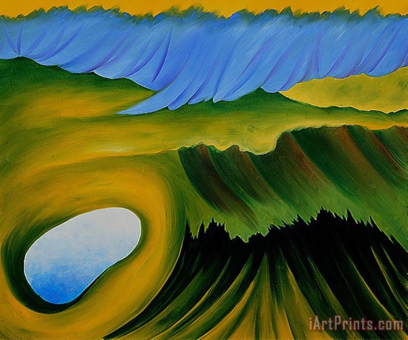 Georgia O'keeffe Mountains And Lake Art Print