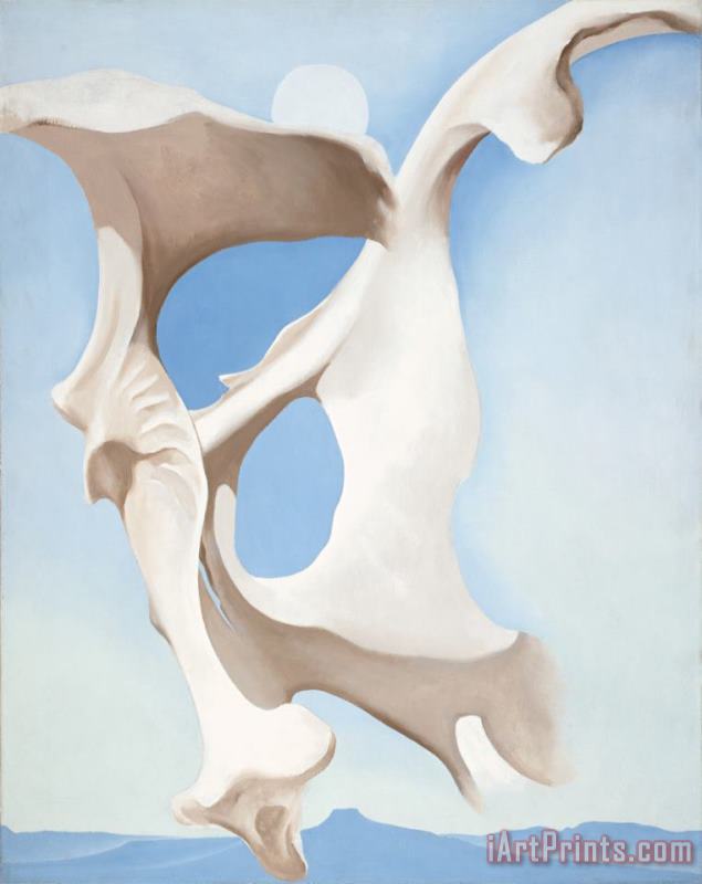 Georgia O'Keeffe Pelvis with The Moon New Mexico Art Painting